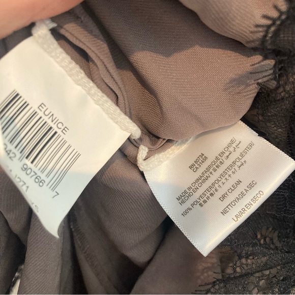 New BCBGMaxAzria 90's Budoir Lace True Wrap Top Mulberry Sexy Lingerie Coquette - Picture 5 of 9